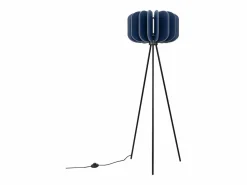 Sollux Lighting Lámpara de pie Mula moderno de fieltro/acero - 1 fuentes luminosas - L.45 x A.134 cm - marino/negro