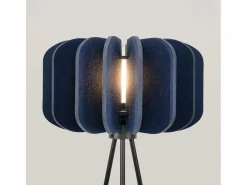 Sollux Lighting Lámpara de pie Mula moderno de fieltro/acero - 1 fuentes luminosas - L.45 x A.134 cm - marino/negro