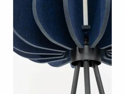 Sollux Lighting Lámpara de pie Mula moderno de fieltro/acero - 1 fuentes luminosas - L.45 x A.134 cm - marino/negro