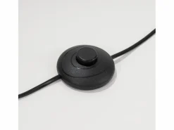 Sollux Lighting Lámpara de pie Nevia minimalista de tela/PVC/acero - 1 fuentes luminosas - L.40 x A.135 cm - burdeos/negro