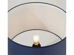 Sale Sollux Lighting Lámpara de pie Nevia minimalista de tela/PVC/acero - 1 fuentes luminosas - L.40 x A.135 cm - marino/negro Azul