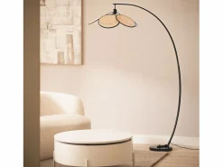 Discount Lámpara de Pie Ratán Arco Nirvana Natural Lámpara De Pie