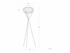 New Lámpara de Pie Ronax Natural Lámpara De Pie