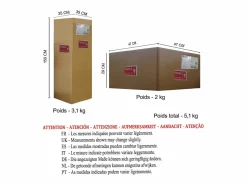 TOSEL Lámpara de Pie ,madera, ,A165xD43xP43cm