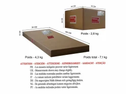 TOSEL Lámpara de Pie ,madera,natural,A168xD 45xP45cm