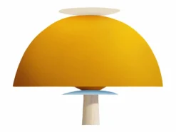 Clearance TOSEL Lámpara de Pie ,madera,,A165xD40xP40cm Amarillo