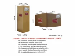TOSEL Lámpara de Pie ,madera, ,A 150x D40xP40cm