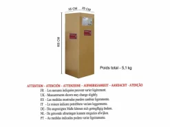 Best TOSEL Lámpara de Pie ,metal,,A 145x D30xP30cm Blanco