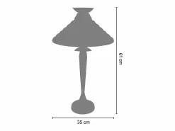 New TOSEL Lámpara de Salón ,metal,madera,, A57xD40xP40cm Naranja