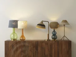 Best Lámpara de sobremesa con tulipa de fibra natural trenzada Lámpara De Mesa