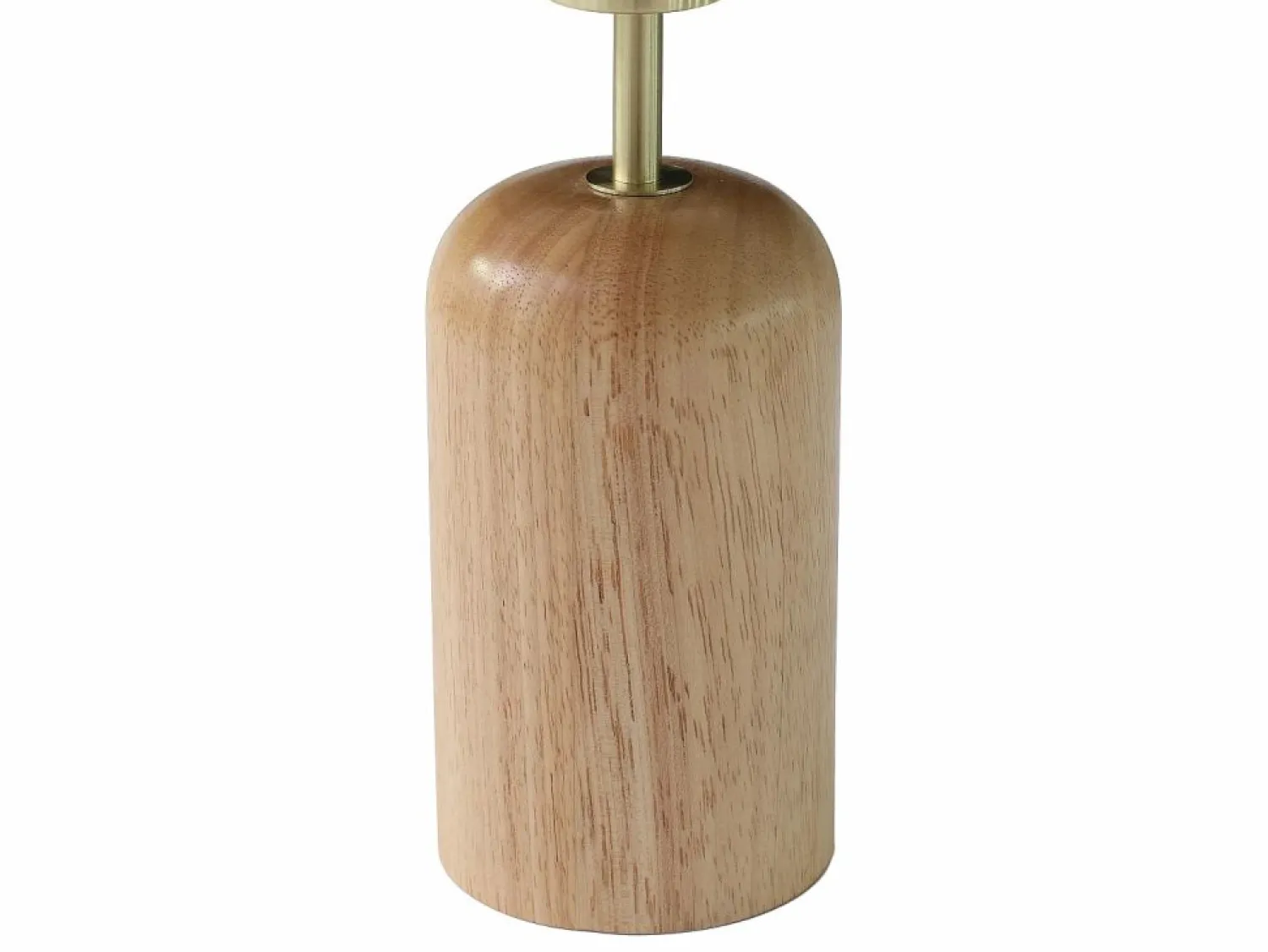 Online Lámpara de sobremesa de madera y metal - D. 20 x Alt. 35,5 cm - Natural y blanco - TANTA Lámpara De Mesa