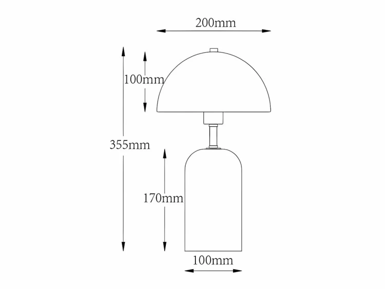Online Lámpara de sobremesa de madera y metal - D. 20 x Alt. 35,5 cm - Natural y blanco - TANTA Lámpara De Mesa