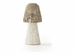 New Lámpara de sobremesa yute Marru00f3n