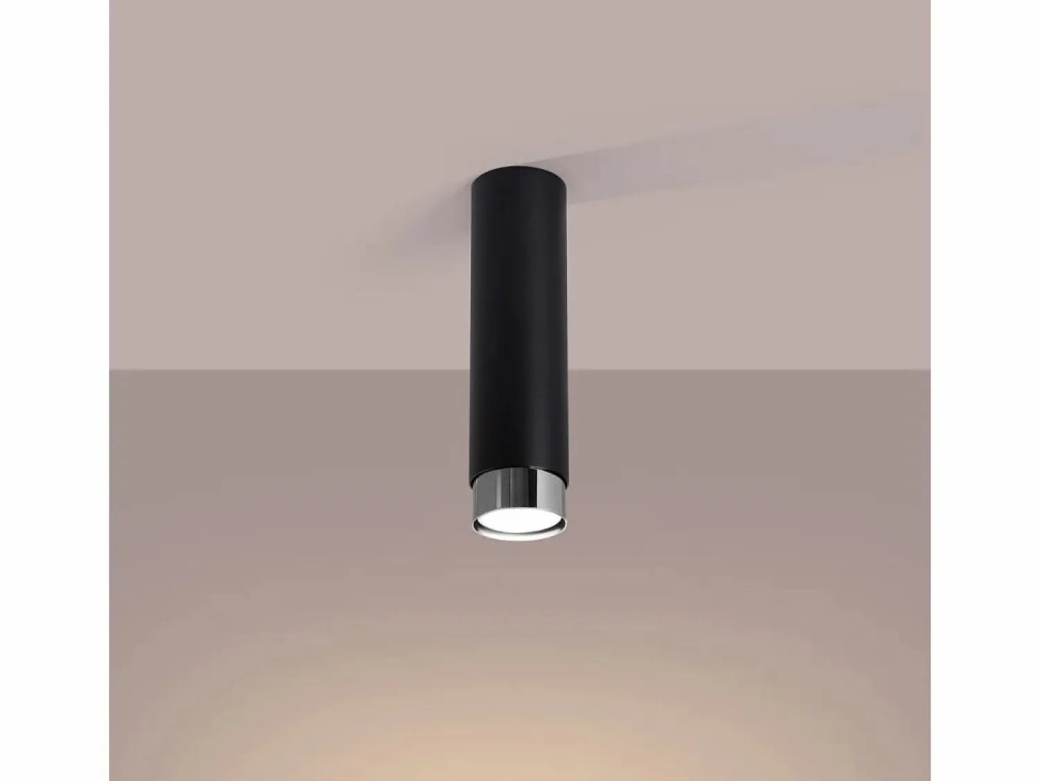 Sollux Lighting Lámpara de techo Alvor moderno de acero - 1 fuentes luminosas 4000K - L.6 x A.22,5 cm - /cromo
