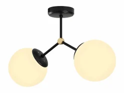Discount Lámpara de techo de metal - lámpara Ancho 44 x Alt. 28 cm - y blanco DAMAR Plafón