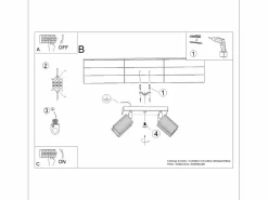 Sollux Lighting Lámpara de techo Gloow minimalista de aluminio - 4 fuentes luminosas 3000K - L.25 x A.16,5 cm - oliva