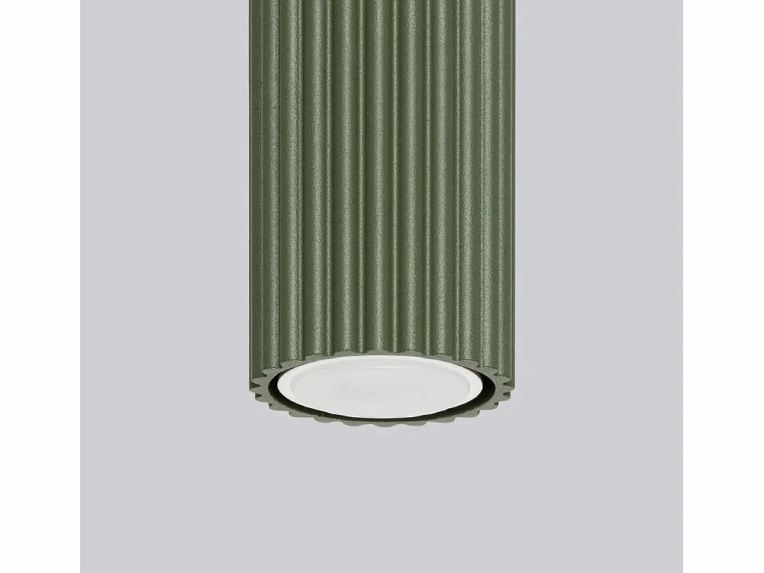Best Lámpara de techo Gloow minimalista de aluminio - 1 fuentes luminosas 3000K - L.6,5 x A.40 cm - oliva Plafón
