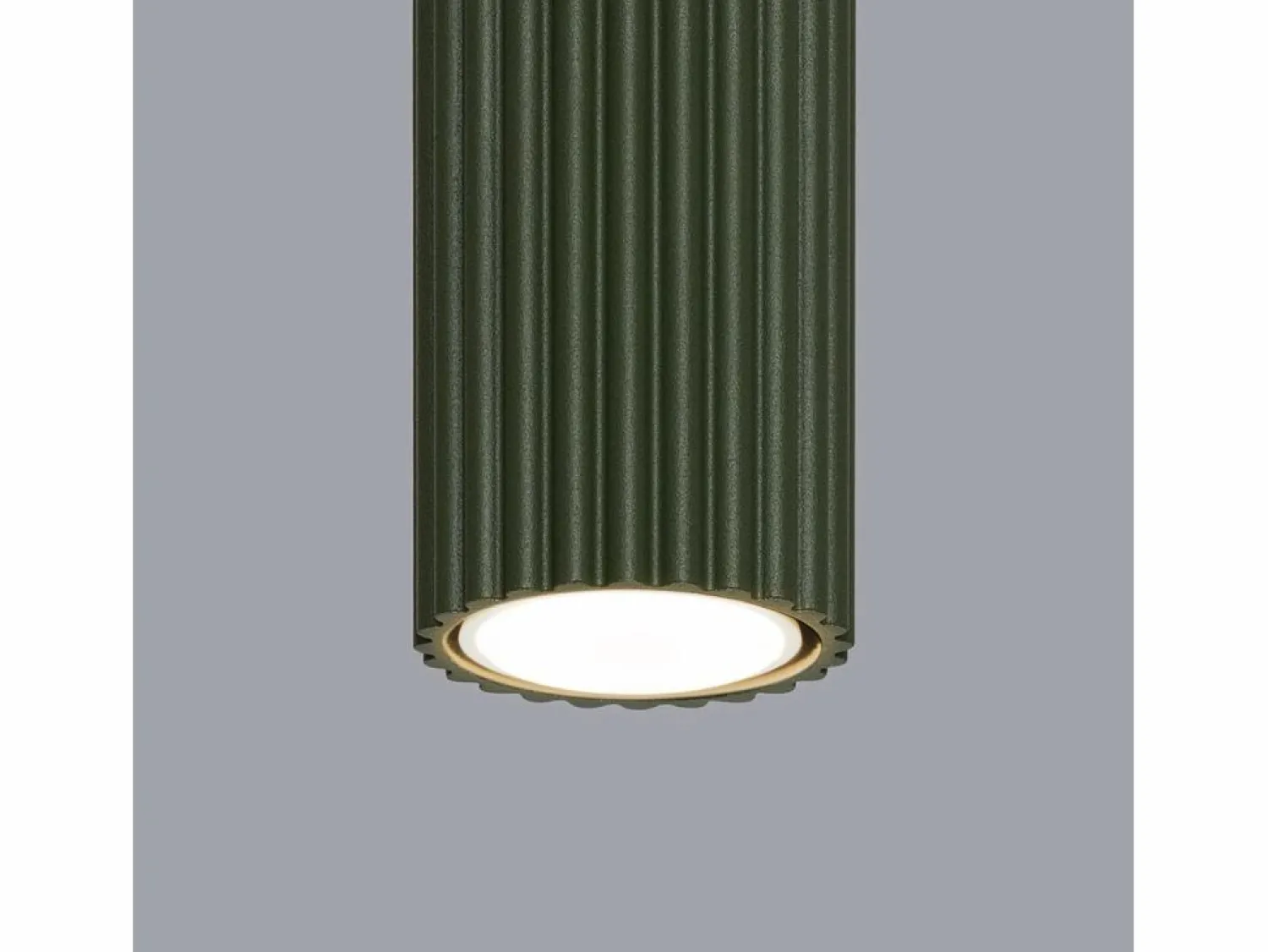 Best Lámpara de techo Gloow minimalista de aluminio - 1 fuentes luminosas 3000K - L.6,5 x A.40 cm - oliva Plafón