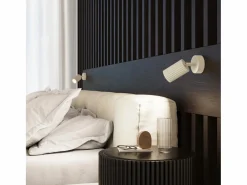 New Sollux Lighting Lámpara de techo Gloow minimalista de aluminio - 3 fuentes luminosas 3000K - L.19,5 x A.18 cm - Beige