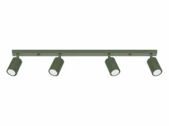 Discount Lámpara de techo Gloow minimalista de aluminio - 4 fuentes luminosas 3000K - L.81 x A.16,5 cm - oliva Plafón
