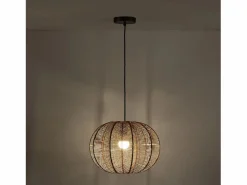 Best Lámpara de techo Kairi de papel trenzado, diámetro 42 cm Lámpara Suspendida