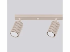 Sale Lámpara De Techo Karbon Minimalista De Aluminio - 4 Fuentes Luminosas - L.81 X A.16,5 Cm - Pardo Plafón