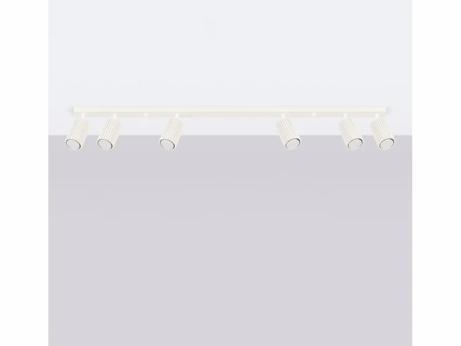 Online Lámpara De Techo Karbon Minimalista De Aluminio - 6 Fuentes Luminosas - L.117 X A.16,5 Cm - Plafón