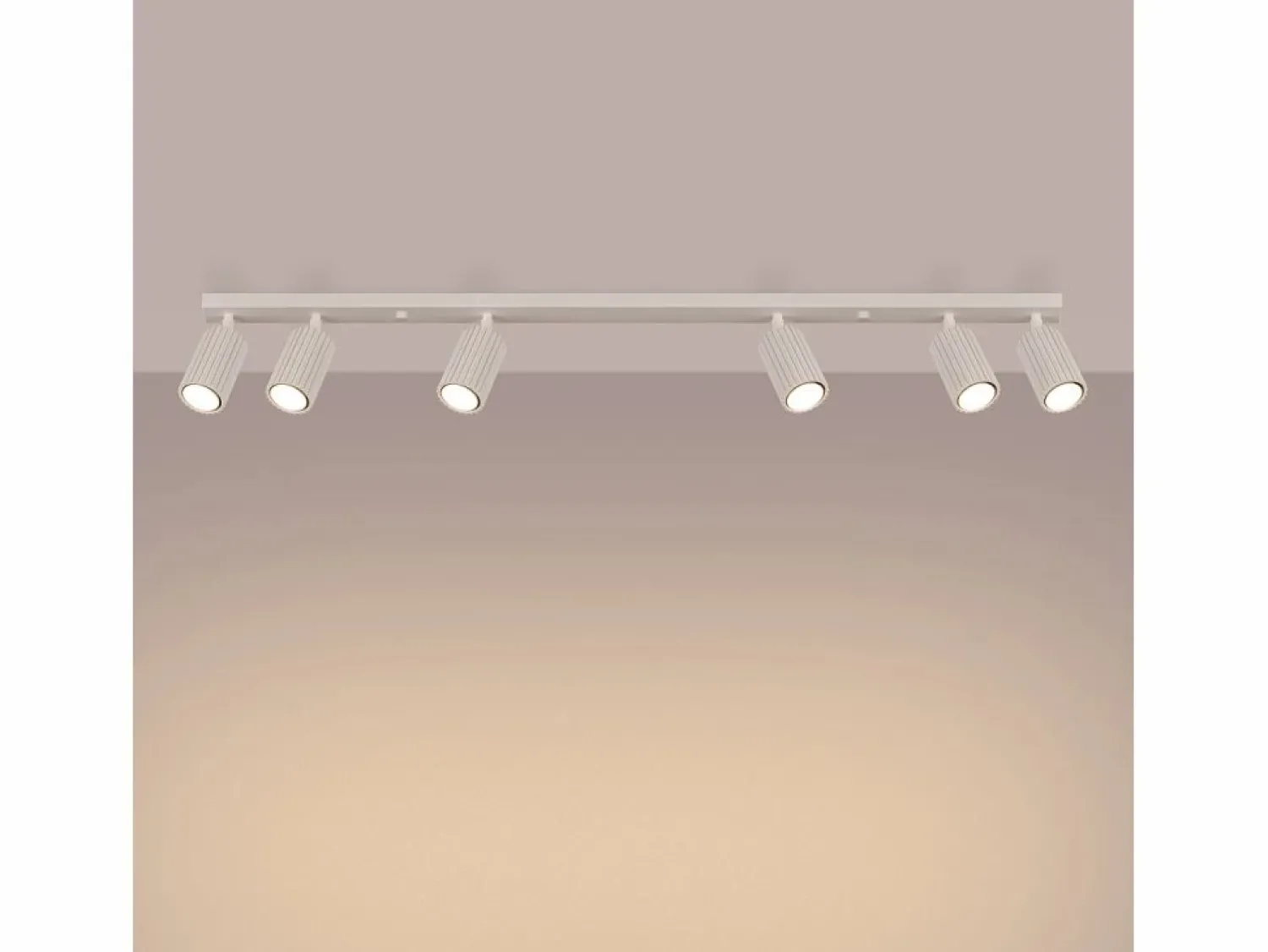 Online Lámpara De Techo Karbon Minimalista De Aluminio - 6 Fuentes Luminosas - L.117 X A.16,5 Cm - Plafón