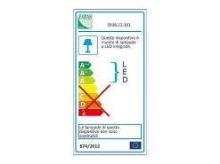 Sale Lámpara de techo LED GIOTTO moderna 18W negra 3508-21-101 Fabas Luce Negro