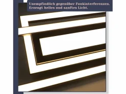 Hot Lámpara de techo LED , negra, moderna, geométrica, regulable, con control remoto. Plafón