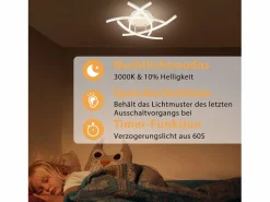 Lámpara de techo LED para dormitorio regulable de 32 W, moderna, de metal , con mando a distancia Plafón