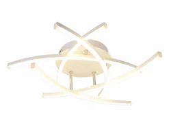 Lámpara de techo LED para dormitorio regulable de 32 W, moderna, de metal , con mando a distancia Plafón