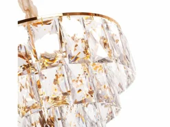 New Lámpara de techo moderna de cristal para salón dorada - Redonda 50 cm - San Francisco Dorado