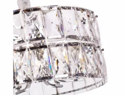 Clearance Lámpara de techo moderna de cristal para salón plateada - Redonda 50 cm - Miami Lámpara Suspendida