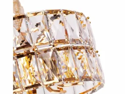 New Lámpara de techo moderna de cristal para salón dorada - Redonda 50 cm - Miami Lámpara Suspendida