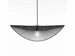 Outlet Lámpara de techo negra de papel de cuerda 75 cm - Mada Lámpara Suspendida