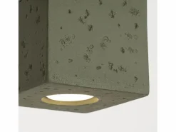 Clearance Lámpara de techo Quad industrial de concreto - 1 fuentes luminosas - L.10 x A.10 cm - oliva Plafón