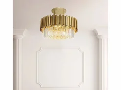 Clearance Lámpara De Techo Toolight App1100 Gold Dorado