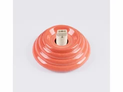 Sale Lámpara de techo Zori minimalista de cerámica/vidrio vidriado - 1 fuentes luminosas - L.12 x A.12 cm - durazno Plafón