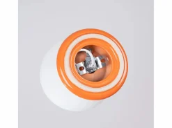 Sale Sollux Lighting Lámpara de techo Zori minimalista de cerámica/vidrio vidriado - 1 fuentes luminosas - L.12 x A.12 cm - Naranja
