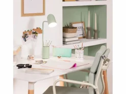 Best Ledkia Lámpara Flexo Escritorio de Metal con Portalápices Waal Celadón Verde