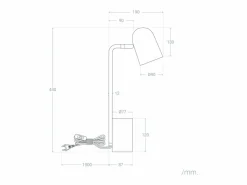 Best Ledkia Lámpara Flexo Escritorio de Metal con Portalápices Waal Celadón Verde