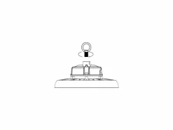 Online Lámpara LED Industrial UFO 150W y 22500 lúmenes IP65 4000K - Proyector LED Alcapower Negro