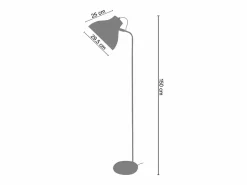 Discount Lámpara para Escritorio ,metal, ,A150xD29xP40cm Lámpara De Pie