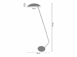 Hot Lámpara para Escritorio ,metal,,A170xD35xP85cm Lámpara De Pie