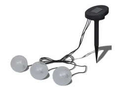 Online Lámpara solar con 3 LED flotantes en forma de bola para piscina ES865971 Blanco