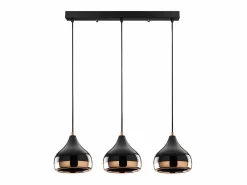 OZAIA Lámpara techo metal altura ajustable - Ancho 67 x Alt. 25/111 cm - y cobre - YILDO