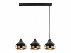OZAIA Lámpara techo metal altura ajustable - Ancho 67 x Alt. 25/111 cm - y cobre - YILDO