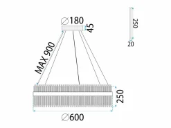 Lámpara Toolight App1516-Cp60 Chrome