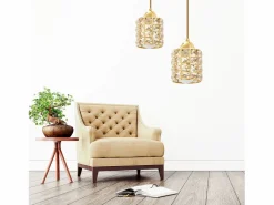 Lámpara Toolight App724-1Cp Gold Lámpara Suspendida